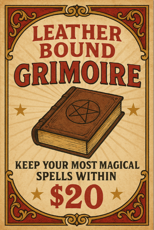 Grimoire - Leather Bound Notebook